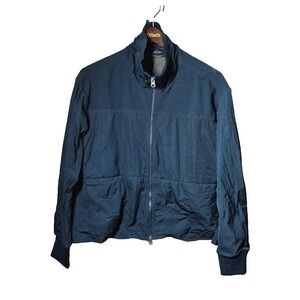 Adidas Stella McCartney Jacket Womens Medium Blue Full Zip‎ Lightweight Athletic